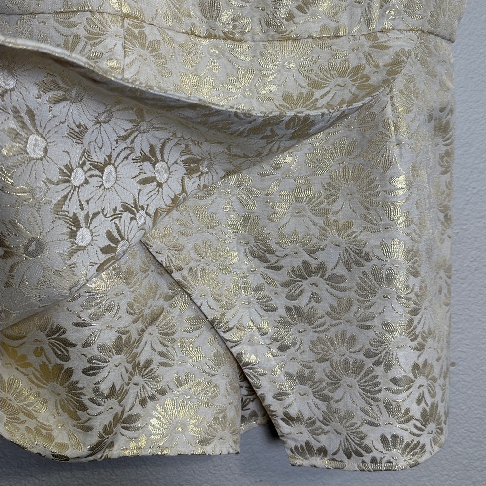 Altar'd State Ivory Gold Floral Romper Sleeveless Size XXL NWT Holiday Festival - Picture 4 of 16